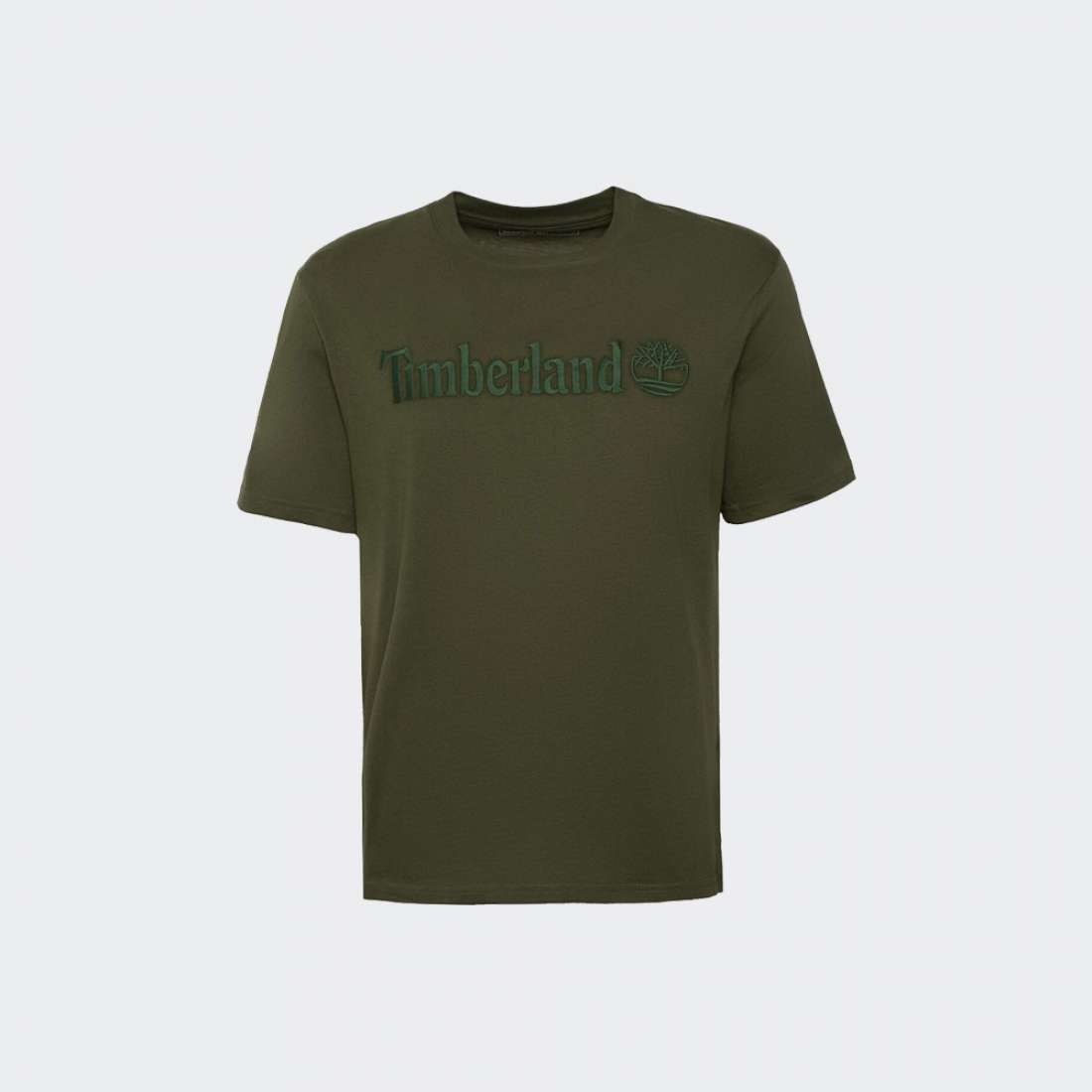 TSHIRT TIMBERLAND EMBROIDERY TONAL BLACK/FOREST GREEN