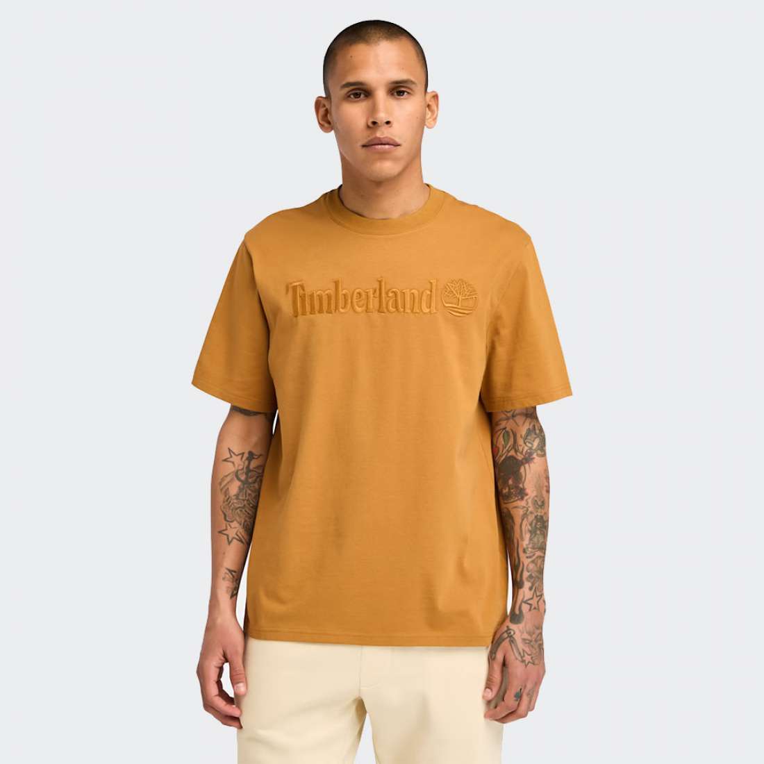 TSHIRT TIMBERLAND EMBROIDERY TONAL WHEAT BOOT