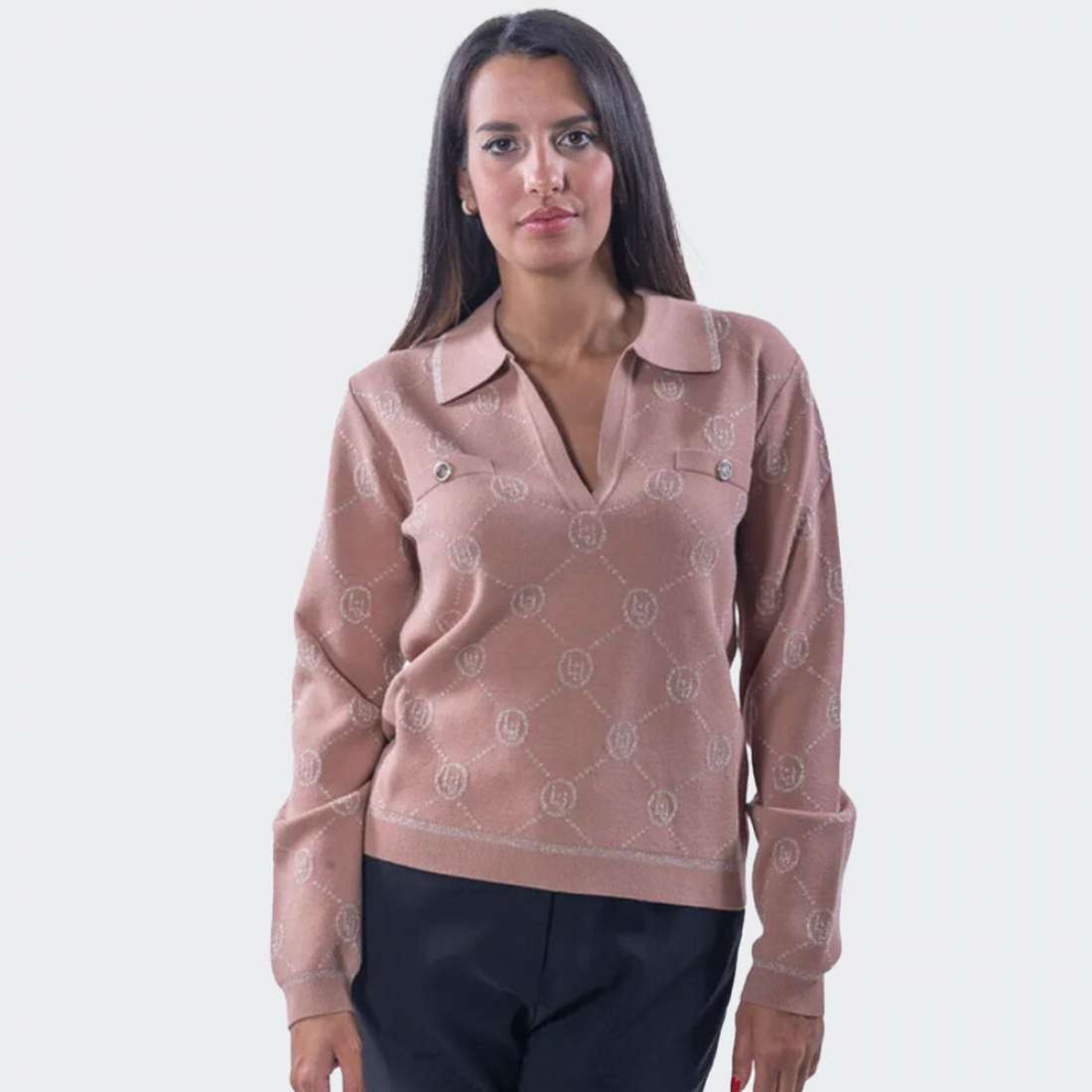 CAMISOLA LIU JO MAGLIA TF3196MA63-61221 PINK SAND