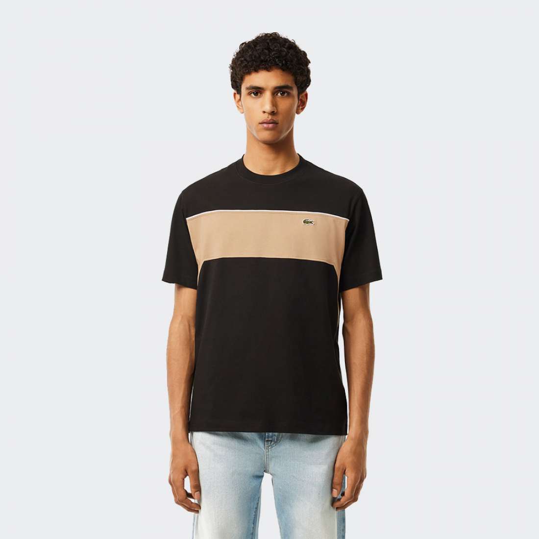 TSHIRT LACOSTE TH2853 BLACK/VIENNESE