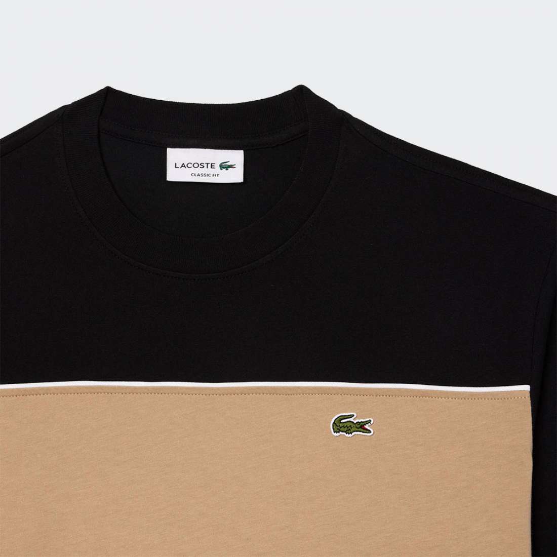 TSHIRT LACOSTE TH2853 BLACK/VIENNESE