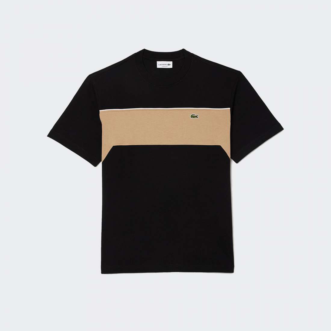 TSHIRT LACOSTE TH2853 BLACK/VIENNESE