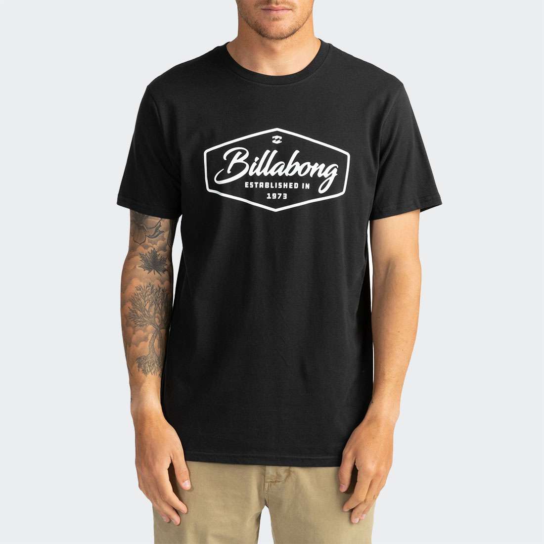 T-SHIRT BILLABONG TRADEMARK SS BLACK