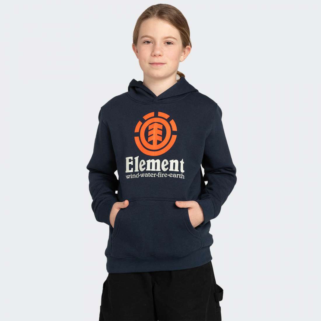 HOODIE ELEMENT VERTICAL SS BOY NAVY