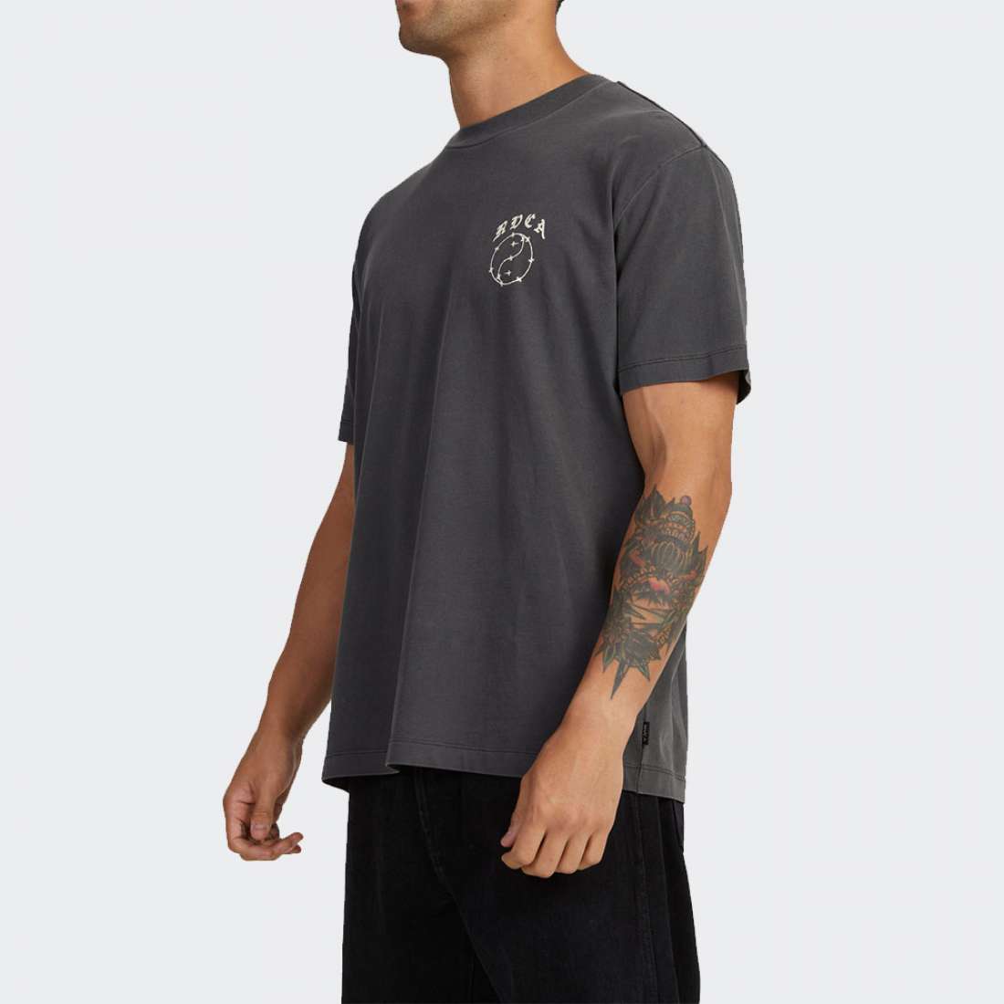 TSHIRT RVCA LAX WASHED BLACK