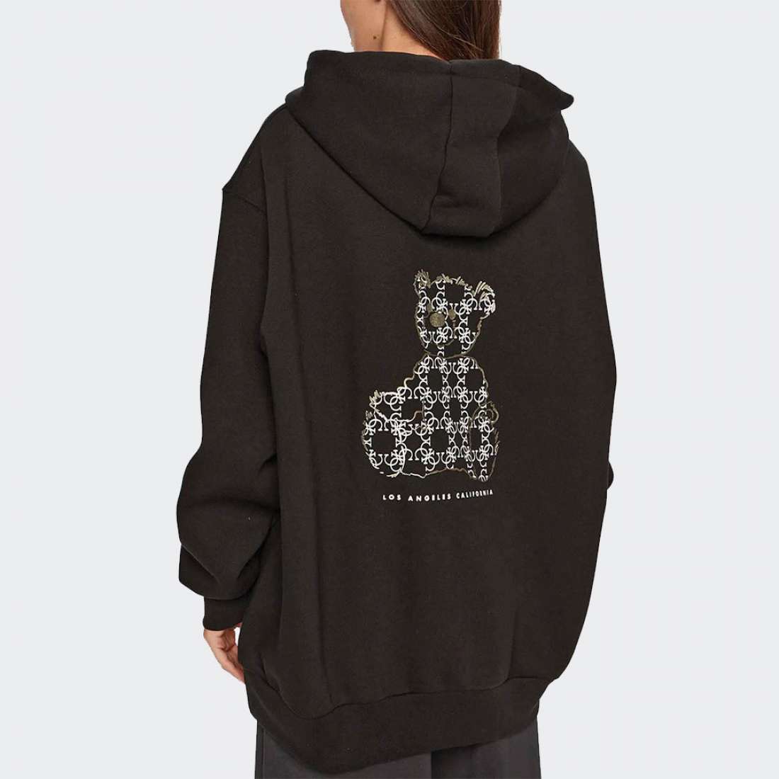 HOODIE GUESS MIDGE OVERSIZE JBLK