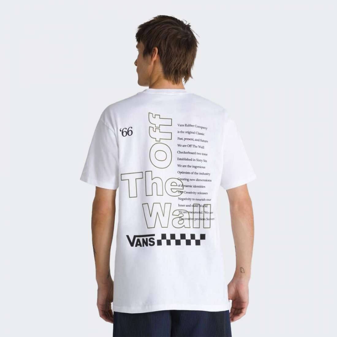 TSHIRT VANS POSTED WHITE