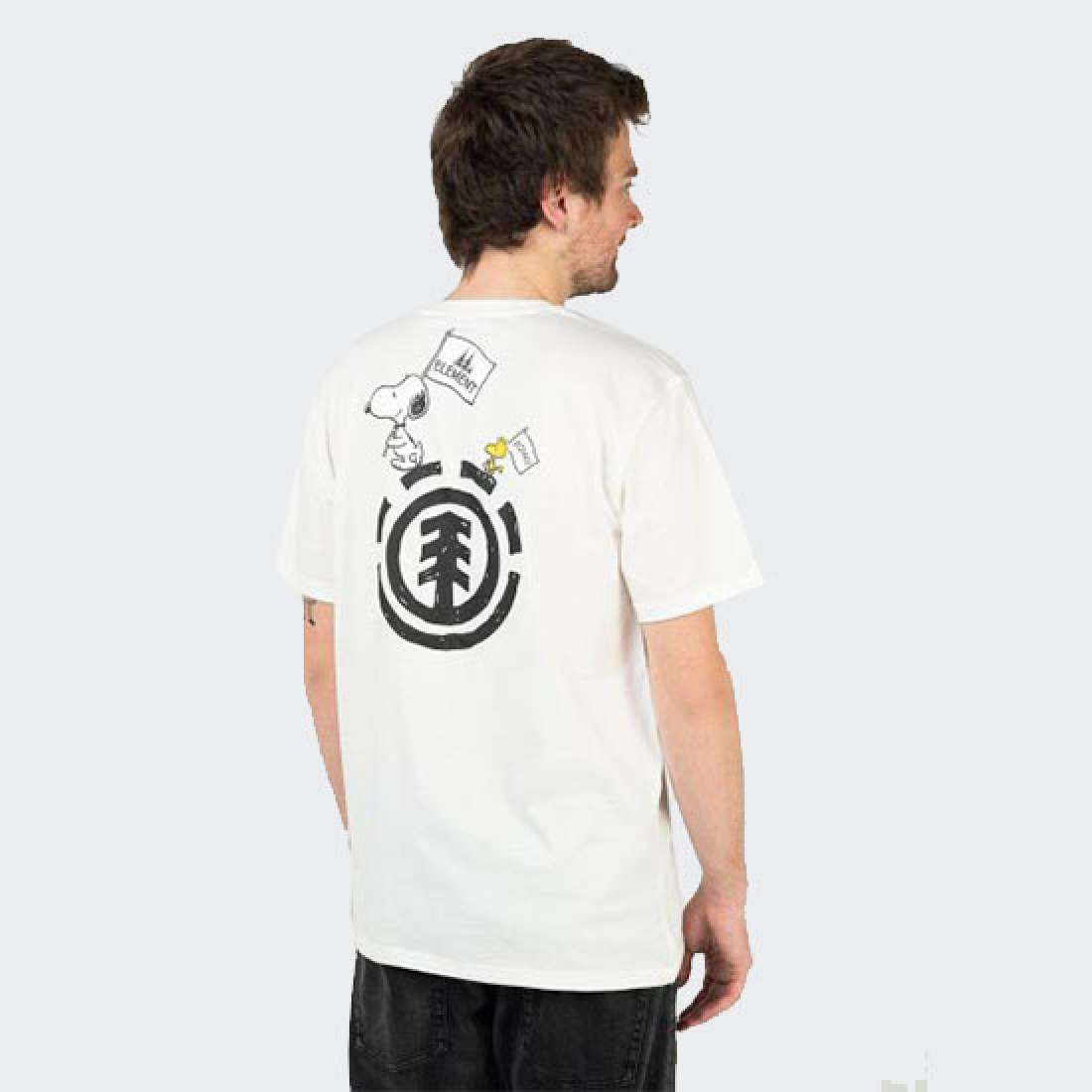 TSHIRT ELEMENT PEANUTS SLIDE OFF WHITE