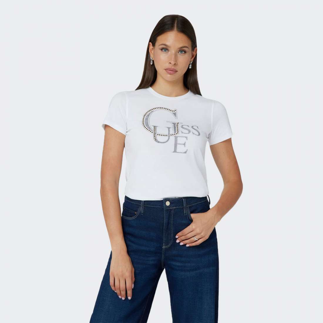 TSHIRT GUESS CN STUDDED G011