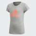 TSHIRT ADIDAS MUST HAVES BADGE OF SPORT GREY/CORAL