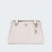 MALA GUESS NOELLE LUXURY SATCHEL DOVE LOGO