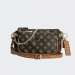 MALA GUESS ARIE DOUBLE POUCH CROSSBODY MOCHA MULTI