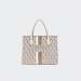 MALA GUESS SILVANA 2 COMPARTMENT TOTE SAND LOGO