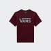 TSHIRT VANS CLASSIC BURGUNDY/GREY