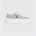 CALVIN KLEIN FLATFORM CUPSOLE LOW LACE BRIGHT WHITE/BLACK AOP