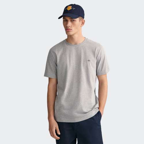 TSHIRT GANT REG SHIELD GREY MELANGE