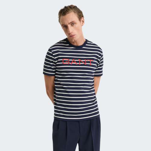 TSHIRT GANT GRAPHIC STRIPED 433