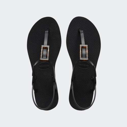 HAVAIANAS YOU PARTY BUCLE TURTLE BLACK