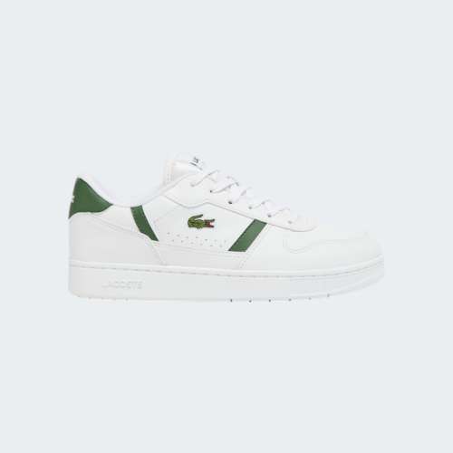 LACOSTE J T-CLIP WHT/ DK GRN