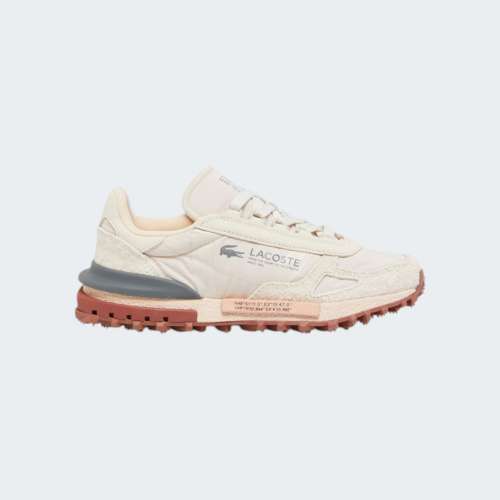 LACOSTE ELITE ACTIVE OFF WHT/LT PNK