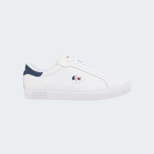 LACOSTE POWERCOURT WHT/NVY/RED