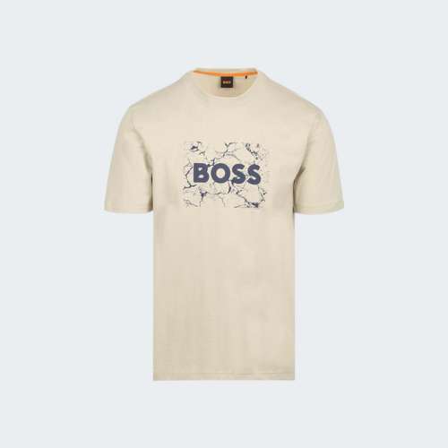 TSHIRT BOSS LOGOSPACE LIGHT BEIGE