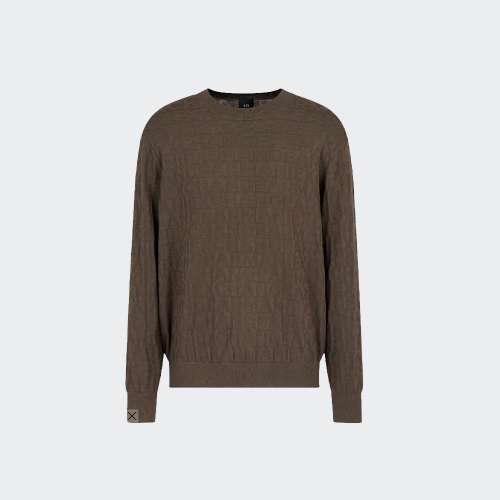 PULLOVER ARMANI AX BLACK/OLIVE