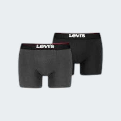 PACK 2 BOXERS LEVIS DENIM GREY/BLACK