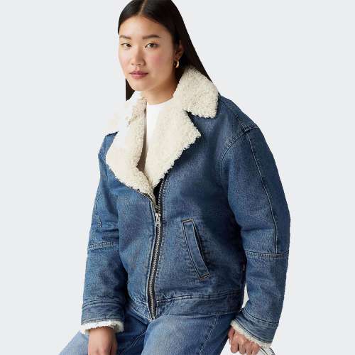 CASACO LEVIS SHERPA FLIGHT IN THE AIR BLUE