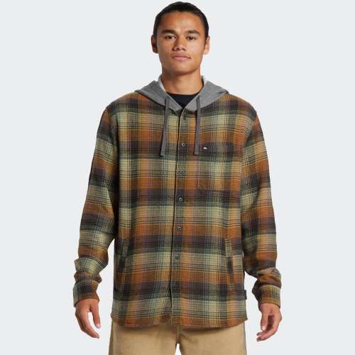 CAMISA QUIKSILVER SANDBAR FLANNEL GRAPE LEAF/SANDBAR