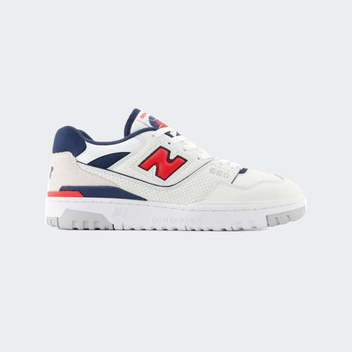 NEW BALANCE 550 WHITE/TRUE RED