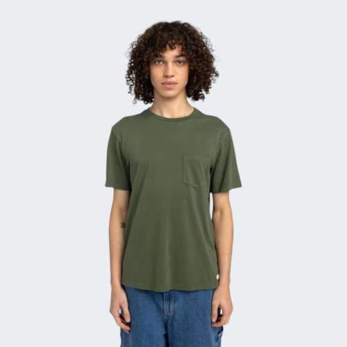 TSHIRT ELEMENT BASIC POCKET PIGMENT RIFLE GREEN