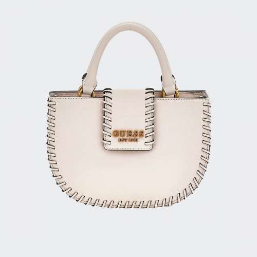 MALA GUESS LIBERA MINI SATCHEL STONE