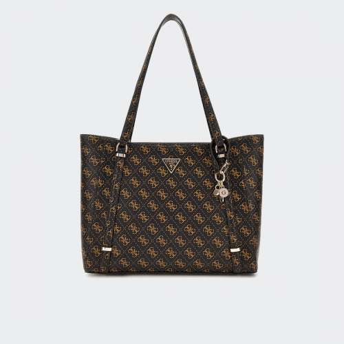 MALA GUESS ECO ERICA ELITE TOTE BROWN LOGO