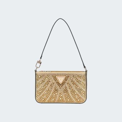 MALA GUESS BEAUVOIR MINI TOP GOLD