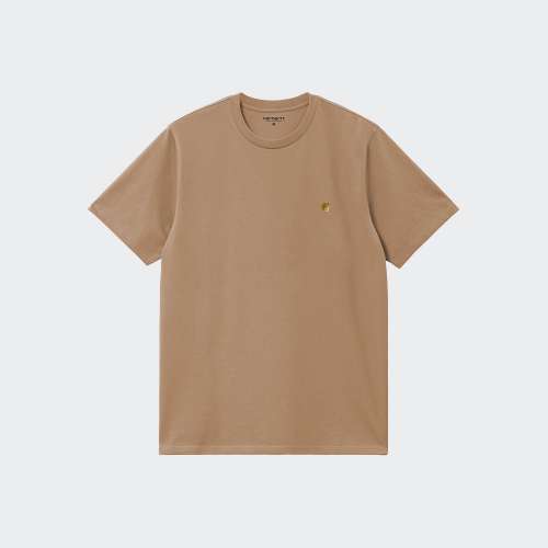 TSHIRT CARHARTT CHASE PEANUT/GOLD