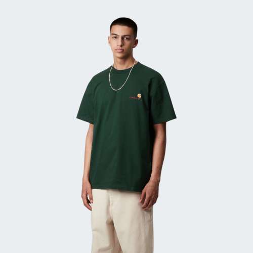 TSHIRT CARHARTT AMERICAN SCRIPT CONIFER