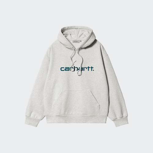 HOODIE CARHARTT WIP ASH HEATHER/DUCK BLUE