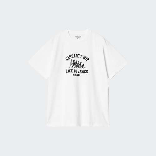 TSHIRT CARHARTT WIP BASICS BLACK/WHITE