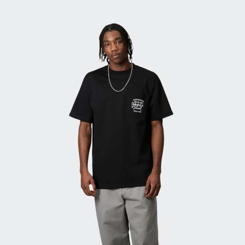 TSHIRT CARHARTT WIP FRAGMENTS POCKET BLACK/WHITE