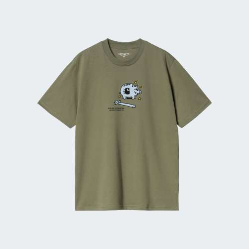 TSHIRT CARHARTT WIP PIGGYBANK DOLLAR GREEN