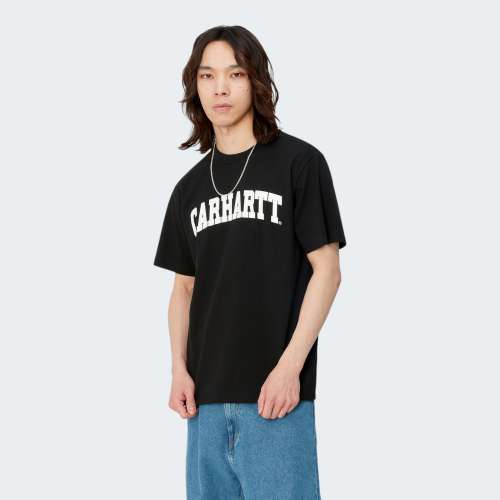 TSHIRT CARHARTT WIP UNIVERSITY BLACK/WHITE