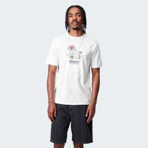 TSHIRT CARHARTT WIP WORK LIFE ROMANCE WHITE