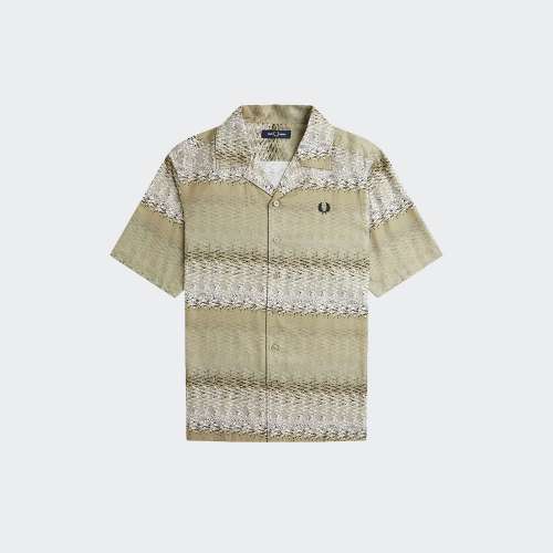 CAMISA FRED PERRY ABSTRACT SOUND WAVE U54
