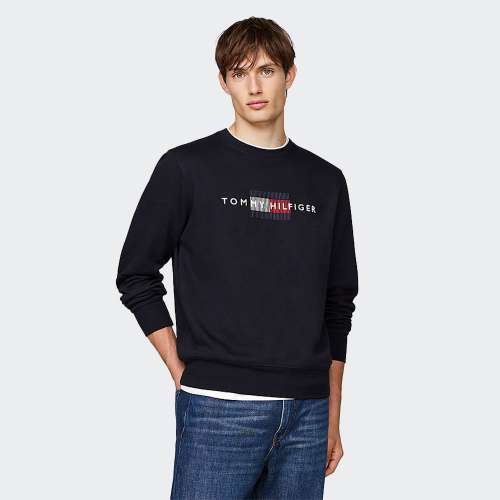 SWEATSHIRT TOMMY HILFIGER EMBROIDERY DESERT SKY