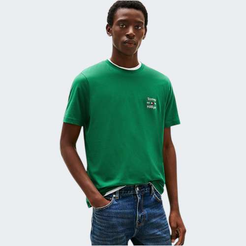 TSHIRT TOMMY HILFIGER STACK NOUVEAU GREEN