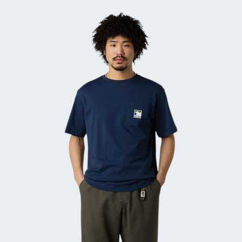 TSHIRT THE NORTH FACE MOUNTAIN LOGO SUMMIT NAVY