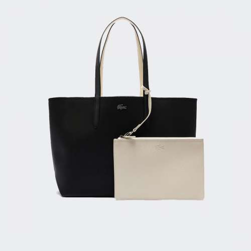 MALA LACOSTE SHOPPING NOIR FARINE