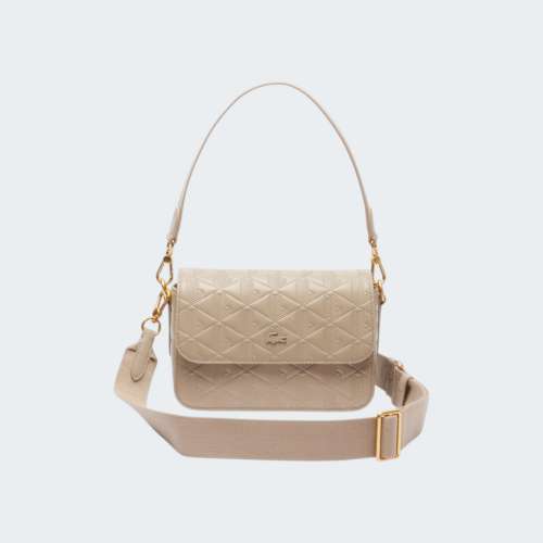 MALA LACOSTE ZELY MONOGRAM MONO LATTE COP