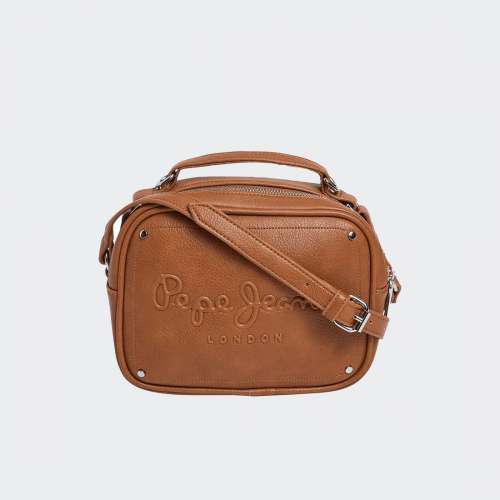 MALA PEPE JEANS BASSY ICON TAN BROWN